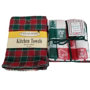 100% Cotton Christmas Kitchen Towels Bundle